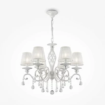 Maytoni GRACE csillár organza fehér 6x E14 - ARM247-06-G