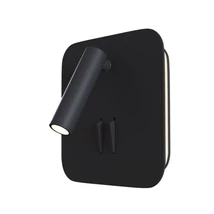 Maytoni Ios 176 fali lámpa fém, fekete, LED, 3000K, 9W, 550lm - C175-WL-01-6W-B