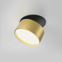Maytoni ONDA beépíthető lámpa fém, fekete, arany, LED, 12W, 620 Lm - DL024-12W-DTW-BMG