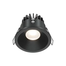 Maytoni ZOOM beépíthető szpotlámpa fém, fekete, LED, 3000K, 6W, 370lm - DL034-01-06W3K-D-B