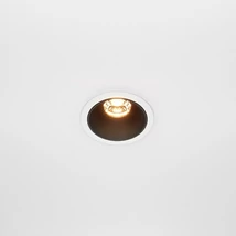 Maytoni ALFA beépíthető szpot lámpa fém, fehér, fekete, LED, 10W, 2700K, 500Lm - DL043-01-10W2.7K-RD-WB-DE