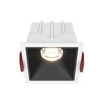 Maytoni Alfa LED beépíthető szpot lámpa fém, műanyag, fehér, fekete, LED, 4000K, 10W, 500lm - DL043-01-10W4K-D-SQ-WB