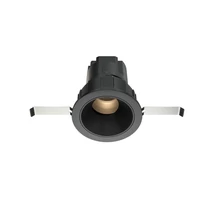 Maytoni WISE beépíthető szpot lámpa fém, műanyag, fekete, LED, 3000K, 7W, 390lm - DL057-7W3K-B
