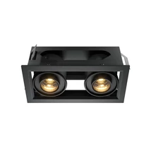 Maytoni METAL beépíthető szpot lámpa fém, fekete, LED, 3000K, 20W, 1300lm - DL093-02-10W3K-B
