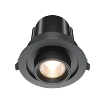 Maytoni HIDDEN beépíthető szpot lámpa fém, műanyag, fekete, LED, 3000K, 10W, 760lm - DL095-01-10W3K-B