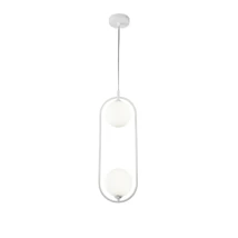 Maytoni RING függeszték üveg fehér 2x G9 - MOD013PL-02W
