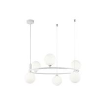 Maytoni RING függeszték üveg fehér 6x G9 - MOD013PL-06W