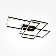 Maytoni RIDA mennyezet lámpa fém, akril, fekete, fehér, LED, 78W, 2900 Lm - MOD016CL-L80BK