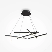 Maytoni LINE függeszték alumínium fekete 1x LED - MOD016PL-L75B