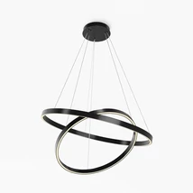 Maytoni RIM függeszték fém, műanyag, fekete, fehér, LED, 83W, CCT - MOD058PL-L74BK