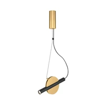 Maytoni Enigma függeszték fém, sárgaréz, fekete, LED, 3000K, 5W, 450lm - MOD150PL-L5BS3K