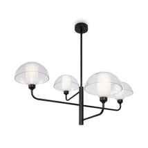 Maytoni MEMORY függeszték fém, üveg, fekete, fehér, E14 - MOD177PL-04B