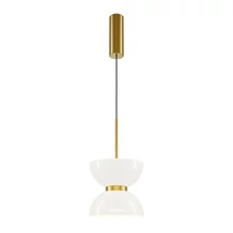 Maytoni KYOTO függeszték fém, üveg, arany, fehér, LED, 3000K, 11W, 1300lm - MOD178PL-L11G3K