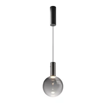 Maytoni NEBULA függeszték fém, üveg, fekete, füstszín, LED, 3000K, 4W, 400lm - MOD182PL-L4B3K