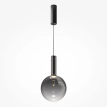 Maytoni NEBULA függeszték fém, üveg, fekete, füstszín, LED, 3000K, 6W, 700lm - MOD182PL-L6B3K