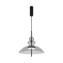 Maytoni BANGKOK függeszték fém, üveg, fekete, áttetsző, LED, 3000K, 12W, 1200lm - MOD185PL-L11B3K3