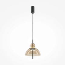 Maytoni BANGKOK függeszték fém, üveg, fekete, LED, 12W, 3000K, 1500 Lm - MOD185PL-L12CG3K1