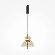 Maytoni BANGKOK függeszték fém, üveg, fekete, LED, 12W, 3000K, 1500 Lm - MOD185PL-L12CG3K2