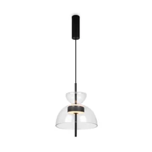 Maytoni BANGKOK függeszték fém, üveg, fekete, áttetsző, LED, 3000K, 12W, 1200lm - MOD185PL-L6B3K2