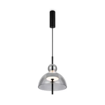 Maytoni BANGKOK függeszték fém, üveg, fekete, füstszín, LED, 3000K, 12W, 1200lm - MOD185PL-L6B3K4