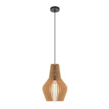 Maytoni ROOTS függeszték fém, fa, fekete, barna, E27 - MOD191PL-01W1