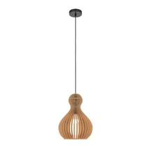 Maytoni ROOTS függeszték fém, fa, fekete, barna, E27 - MOD192PL-01W1