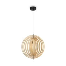 Maytoni ROOTS függeszték fém, fa, fekete, barna, E27 - MOD197PL-01W