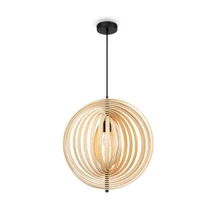 Maytoni ROOTS függeszték fém, fa, fekete, barna, E27 - MOD197PL-01W1