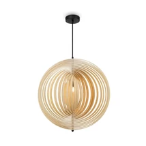 Maytoni ROOTS függeszték fém, fa, fekete, barna, E27 - MOD197PL-01W2