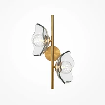 Maytoni MIRACLE fali lámpa fém, üveg, sárgaréz, áttetsző, G9 - MOD207WL-02BS
