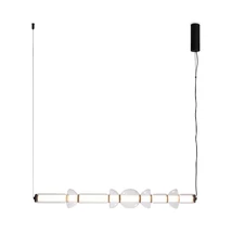 Maytoni COSMO függeszték fém, üveg, fekete, áttetsző, LED, 3000K, 39W, 4800lm - MOD210PL-L39B3K