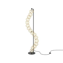 Maytoni GOLDEN CAGE állólámpa fém, akrill, fekete, arany, fehér, LED, 3000K, 48W, 3000lm - MOD216FL-L38G3K