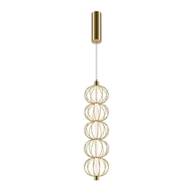 Maytoni GOLDEN CAGE függeszték fém, akrill, arany, fehér, LED, 3000K, 17W, 1050lm - MOD216PL-L10G3K