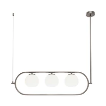 Maytoni Erich függeszték fém, üveg, nikkel, fehér, E14 - MOD221PL-03N