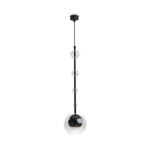 Maytoni ROS függeszték fém, üveg, fekete, áttetsző, GU10 - MOD227PL-01B