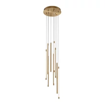 Maytoni LIGHT STICK függeszték fém, akrill, sárgaréz, fehér, LED, 3000K, 46W, 3350lm - MOD236PL-L54BS3K