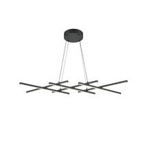 Maytoni HALO függeszték fém, fekete, LED, 3000K-4000K, 40W, 800lm - MOD244PL-L50BK
