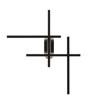 Maytoni HALO fali lámpa fém, fekete, LED, 3000K-4000K, 24W, 750lm - MOD248WL-L24BK