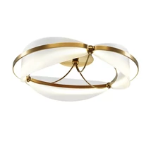 Maytoni BREEZE mennyezet lámpa fém, akrill, sárgaréz, fehér, LED, 3000K, 45W, 2700lm - MOD281CL-L45BS3K