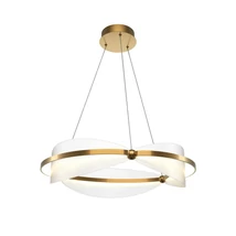 Maytoni BREEZE függeszték fém, akrill, sárgaréz, fehér, LED, 3000K, 45W, 2700lm - MOD281PL-L45BS3K