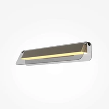 Maytoni FLAT fali lámpa fém, üveg, fekete, sárgaréz, LED, 10W, 3000K, 1150 Lm - MOD296WL-L10BS3K