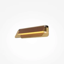 Maytoni FLAT fali lámpa fém, üveg, fekete, sárgaréz, LED, 6W, 3000K, 730 Lm - MOD296WL-L6BC3K