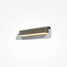 Maytoni FLAT fali lámpa fém, üveg, fekete, sárgaréz, LED, 6W, 3000K, 730 Lm - MOD296WL-L6BS3K