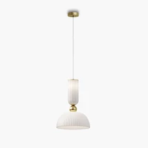 Maytoni ANTIC függeszték fém, üveg, arany, fehér, E27 - MOD302PL-01W1