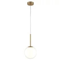 Maytoni Basic form függeszték fém, üveg, arany, fehér, E14 - MOD321PL-01G2