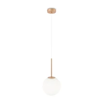 Maytoni Basic form függeszték fém, üveg, arany, fehér, E14 - MOD321PL-01G3