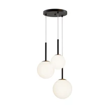 Maytoni Basic form függeszték fém, üveg, fekete, fehér, E14 - MOD321PL-03B