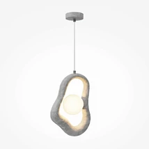 Maytoni OPUS függeszték fém, üveg, szürke, opál, G9 - MOD380PL-01GR
