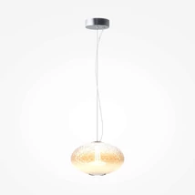 Maytoni BRUMA függeszték fém, üveg, króm, borostyán, LED, 12W, 2700K, 1500 Lm - MOD397PL-L12CH2.7K