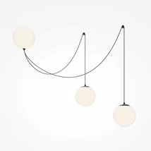 Maytoni TWINS függeszték fém, üveg, fekete, fehér, LED, 26W, 3000K, 1700Lm - MOD427PL-L30B3K1